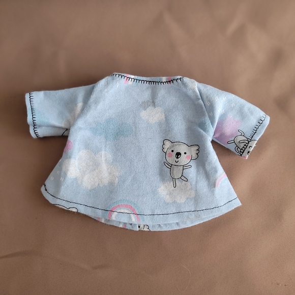 Clothes for 7.5" The Child baby yoda Hasbro talking dolls. Blue gray koala bears - Picture 6 of 7